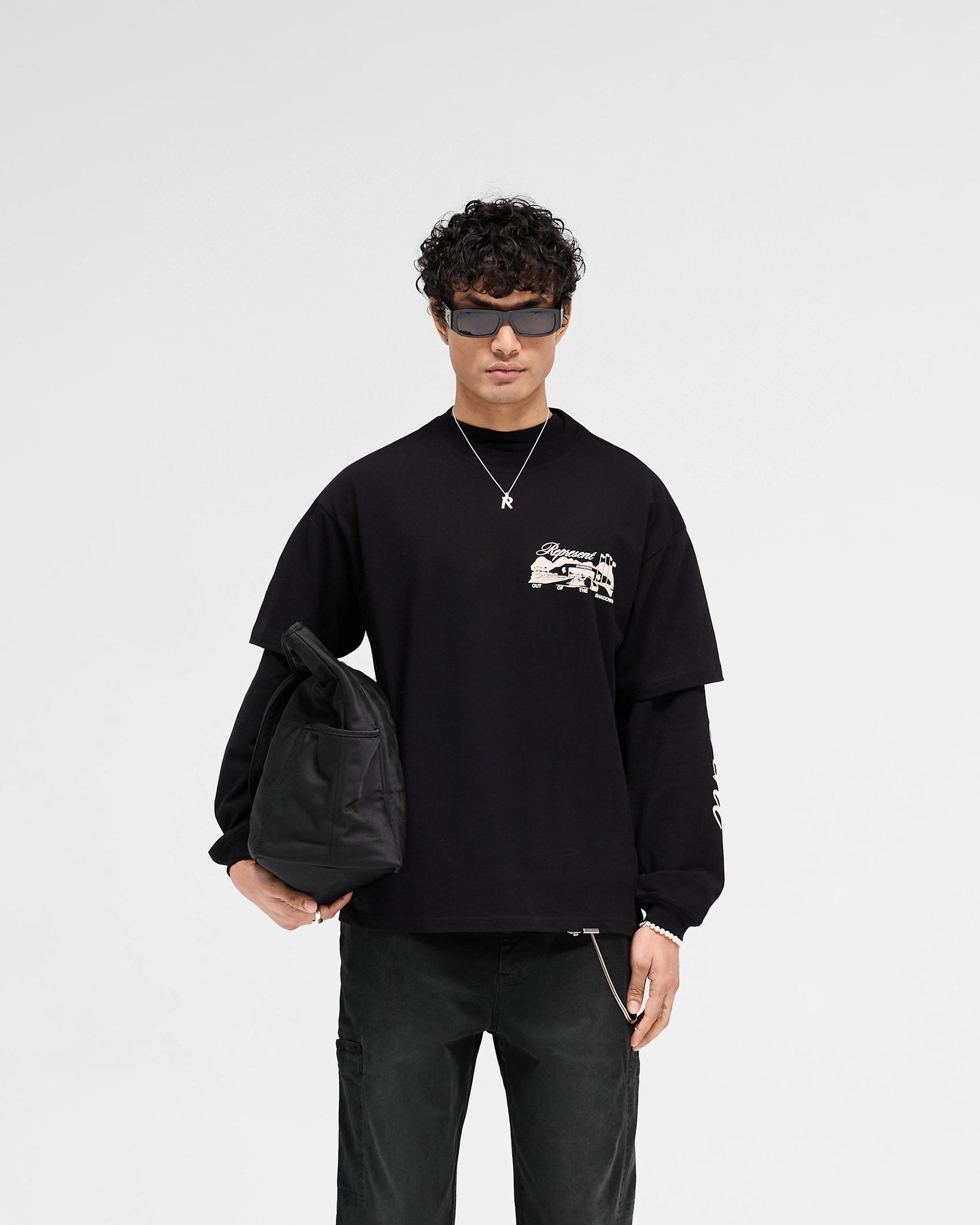 Raceway T-Shirt - Jet Black Adult Wear Comfy Vibe