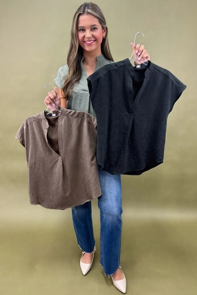 Classic Vibes Drop Shoulder Top *More Colors* HighDensity Knit