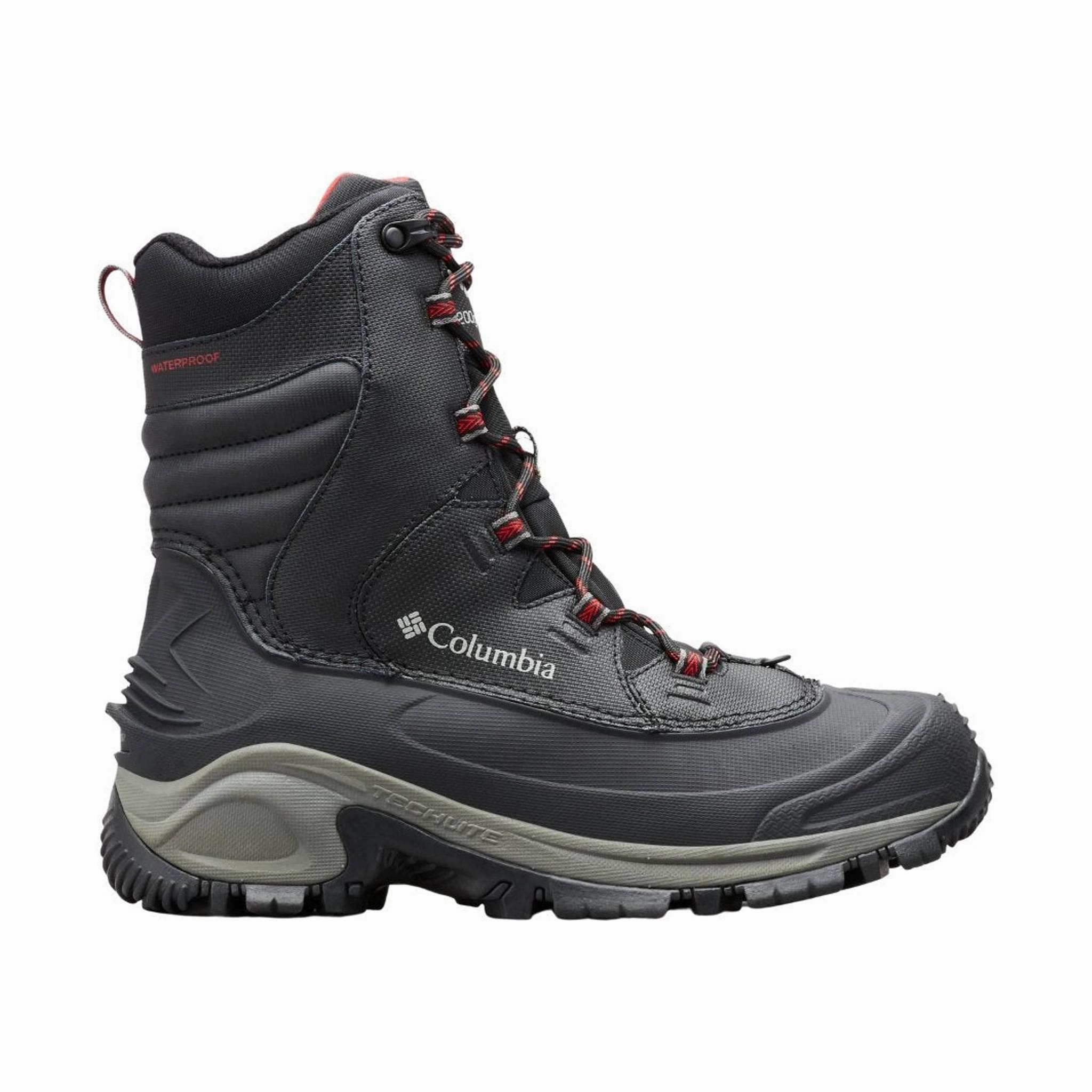 Columbia Men's Bugaboot III Winter Boot - Black/Bright Red Work Day High-Performance Footwear