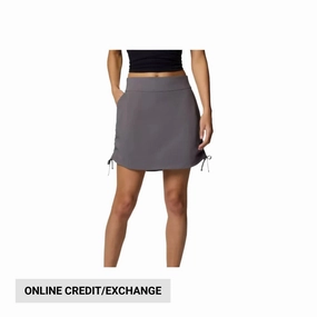 Columbia Women's All Seasons Ruched Skort - City Grey Removable Belt Light Wear