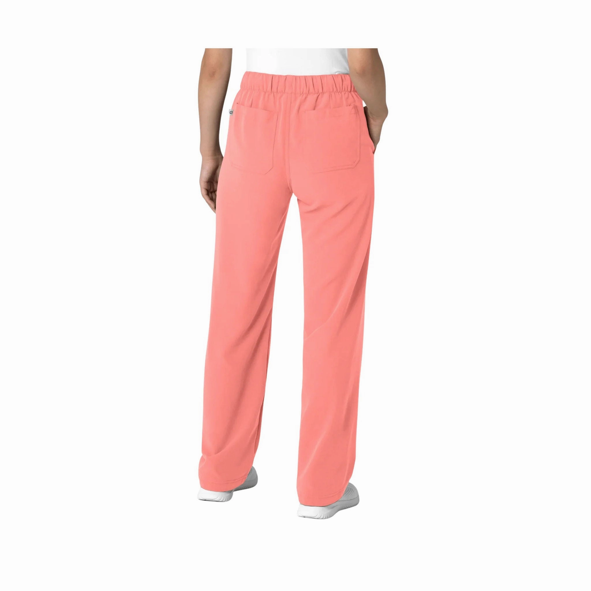 Wink Women's Nova Stovepipe High Low Hem Scrub Pant - Paradise Pink Urban Comfort