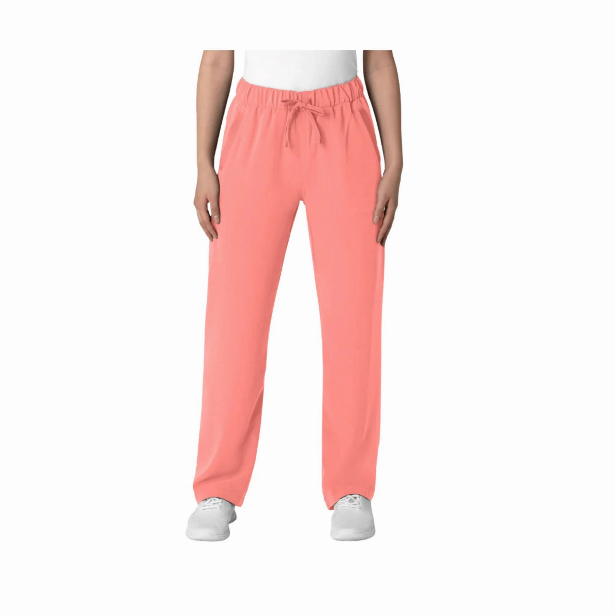 Stay Dry Fashionable Appeal Wink Women's Nova Stovepipe High Low Hem Scrub Pant - Paradise Pink