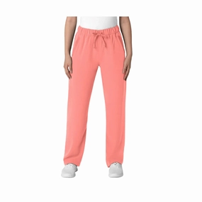 Stay Dry Fashionable Appeal Wink Women's Nova Stovepipe High Low Hem Scrub Pant - Paradise Pink