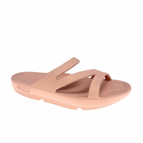 Sovella Women's PF Slide Pink Open Air Easy Clean Surface Finish