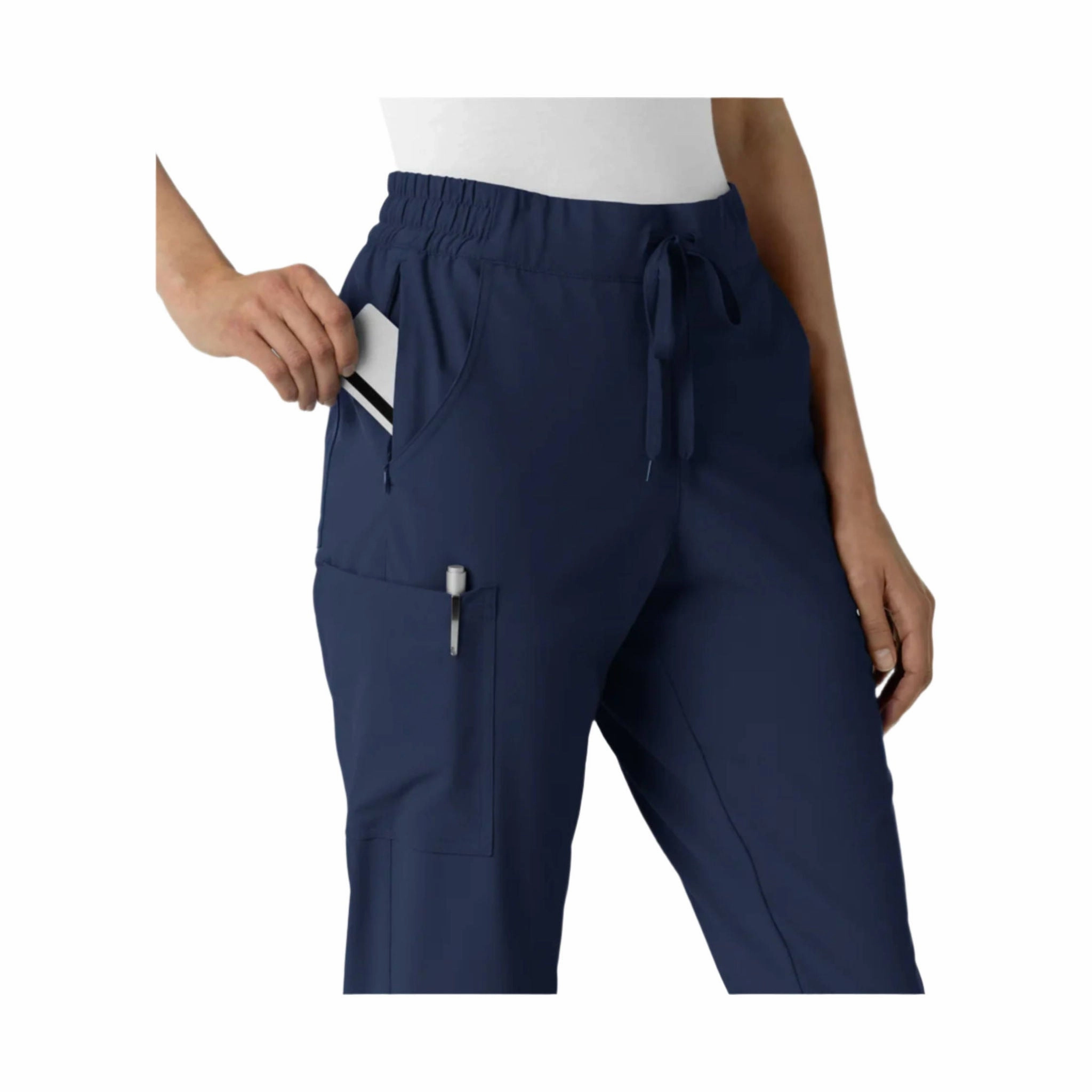 Wink Women's Renew Jogger Scrub Pant - Navy Blue Urban Cool Smooth Texture