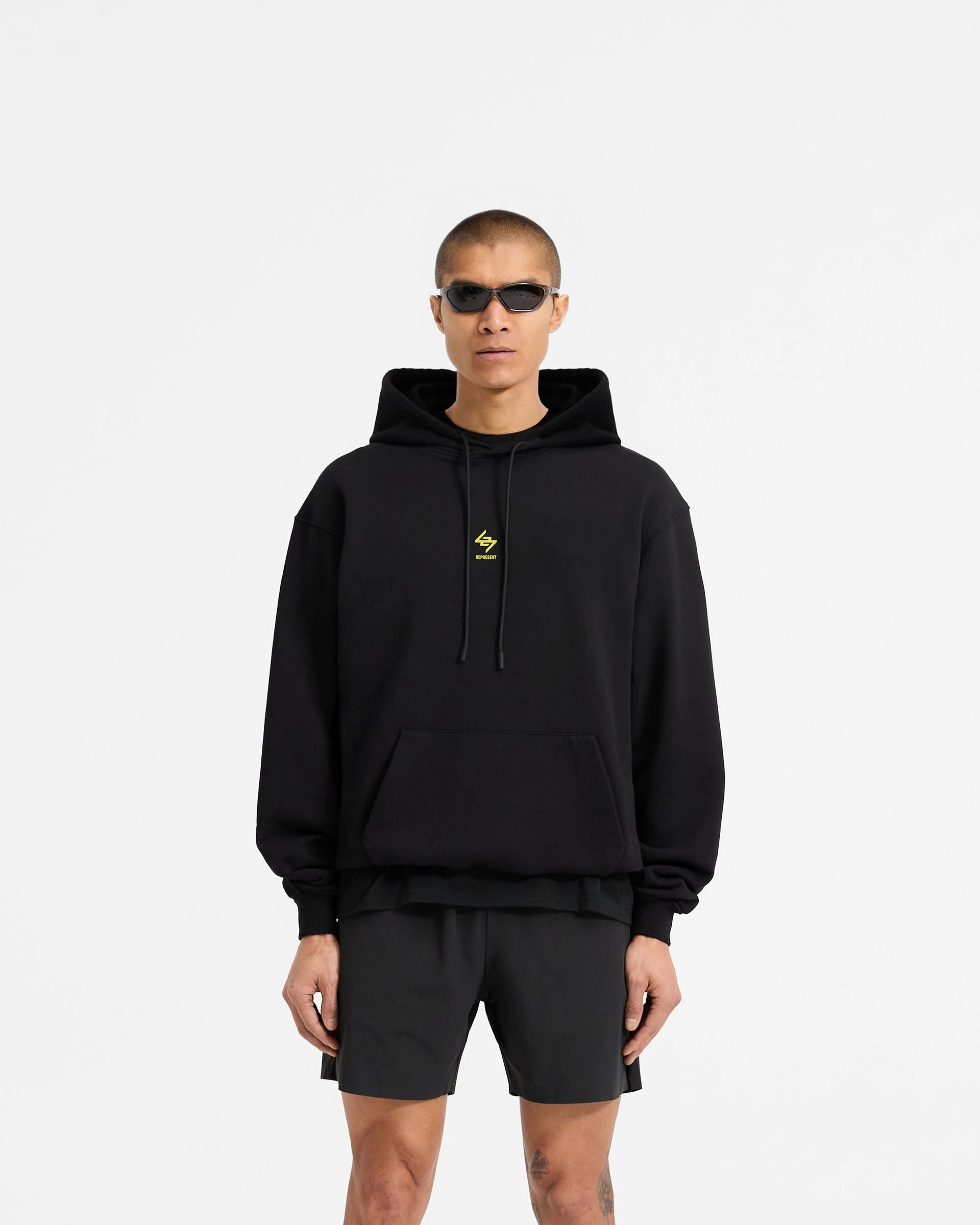 Anti Static Lining 247 Chicago Oversized Hoodie - Jet Black