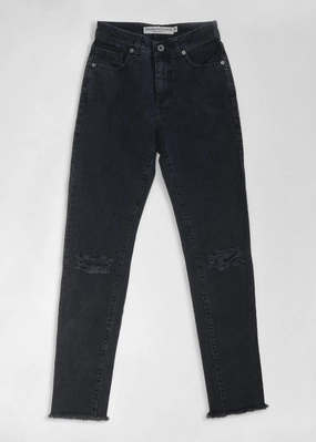 Brooklyn Denim Co. High Rise Skinny Jean - Washed Black All Time Use Bold Design