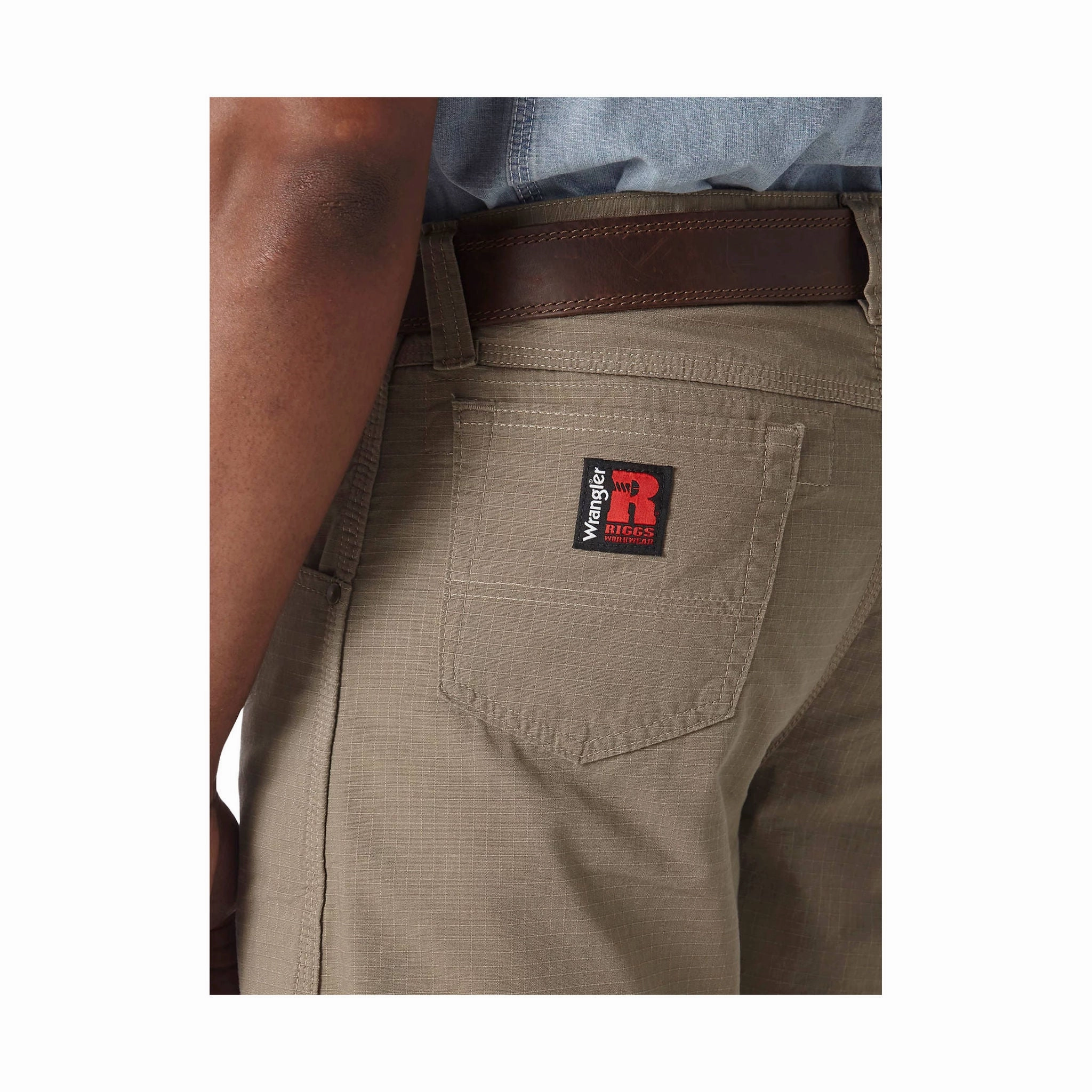 Quick Layer Fit Wrangler Men's Riggs Workwear Technician Short - Dark Khaki