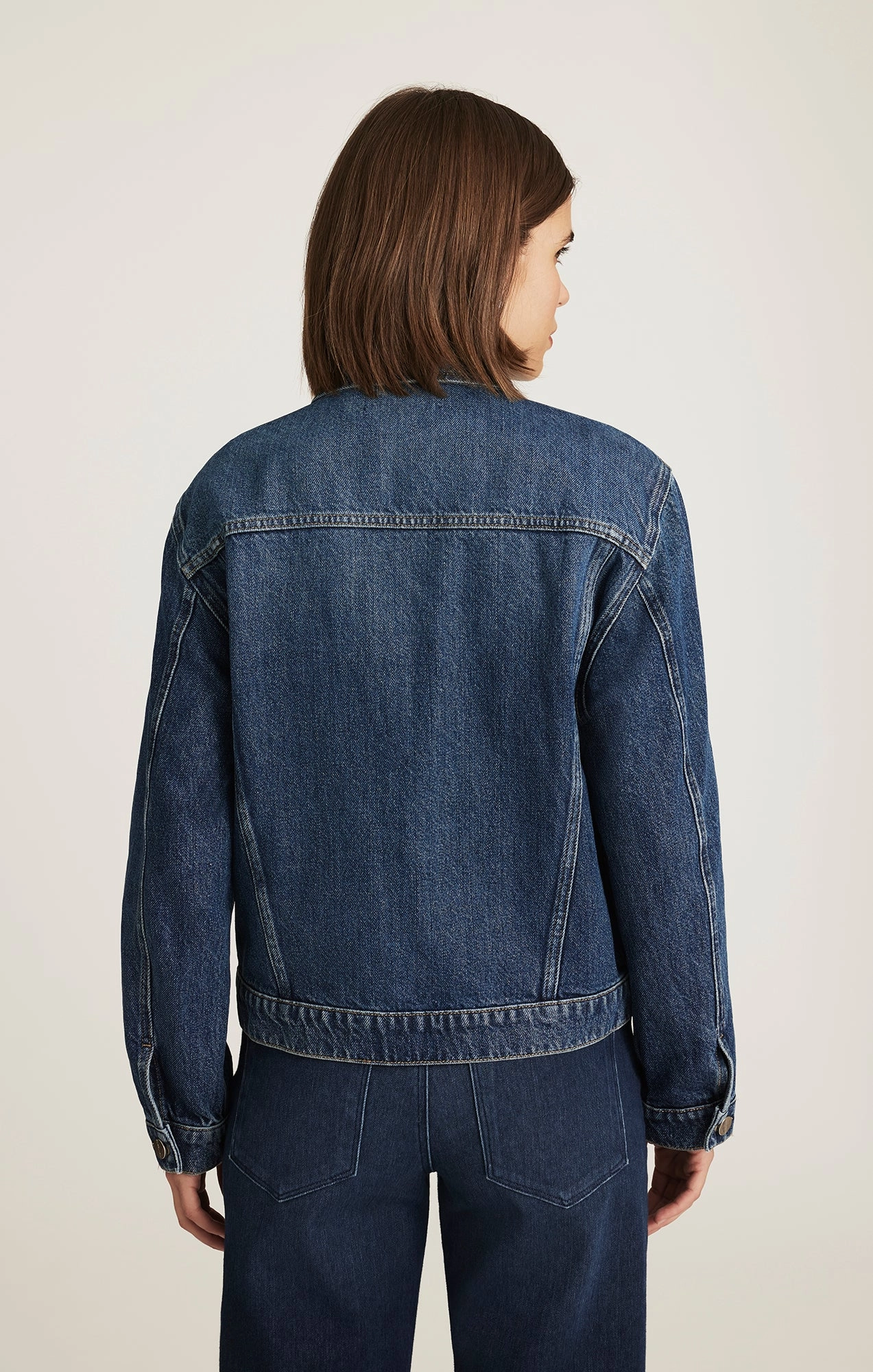 Beach Day Breathable RUBY DENIM JACKET IN DARK BLUE ICON