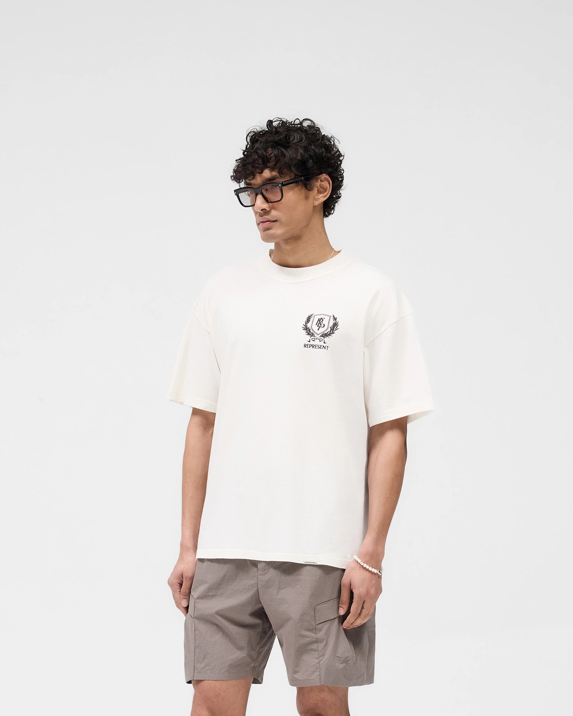 Crest T-Shirt - Flat White Everyday Wearable Travel Comfort Style