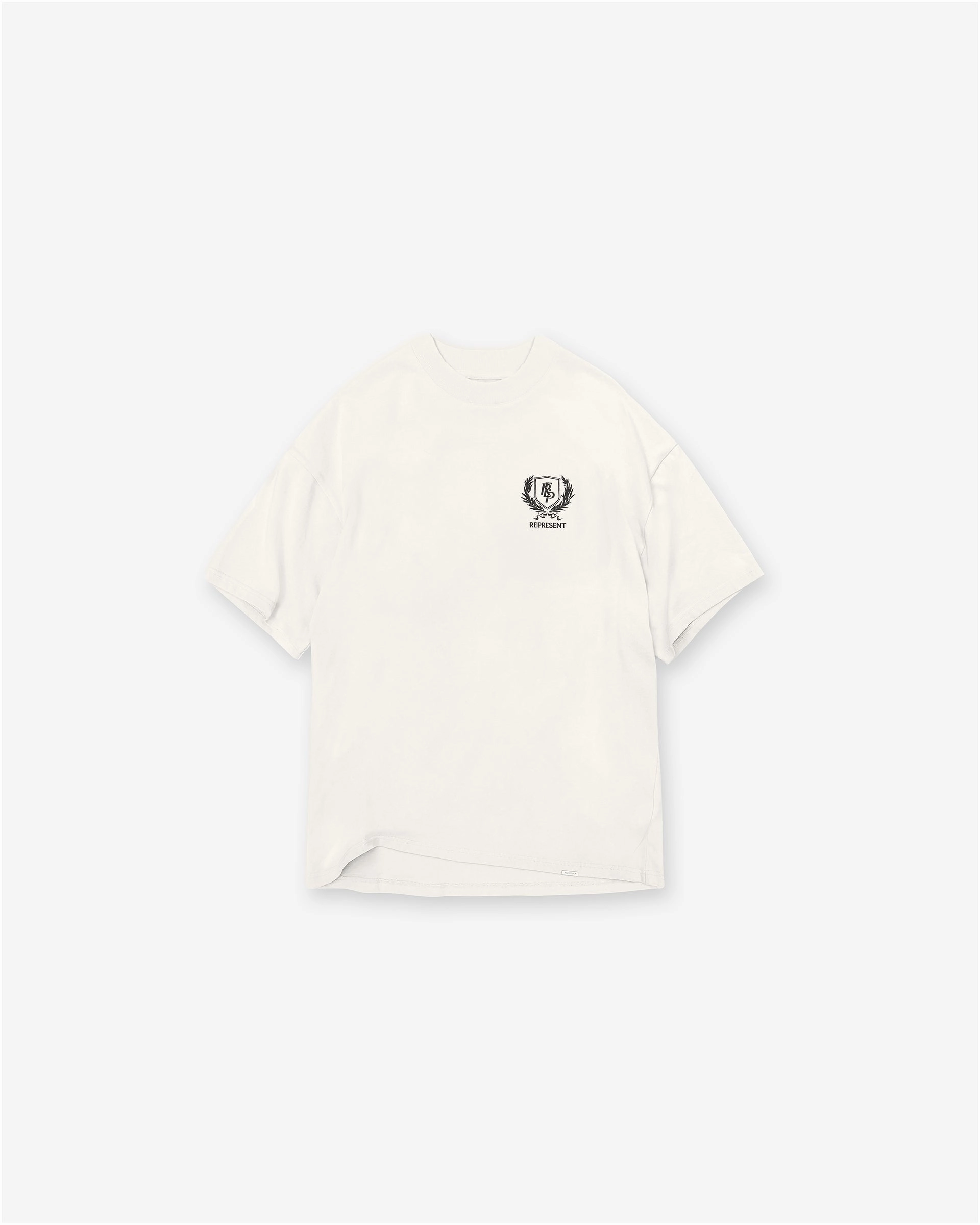 Fashionable Wear Holiday Outfit Crest T-Shirt - Flat White