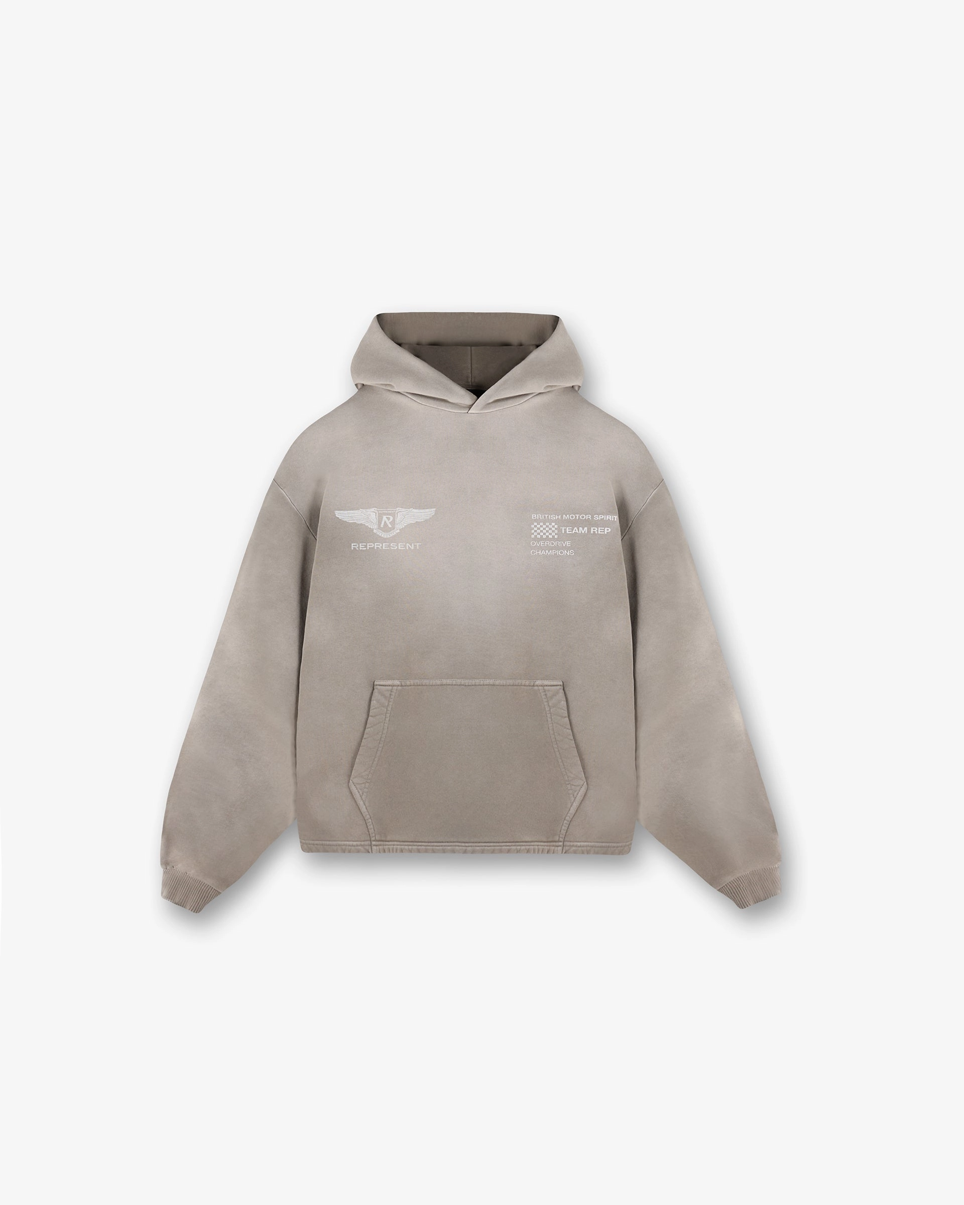 Team Rep Hoodie - Dark Taupe Georgette details Holiday Wear