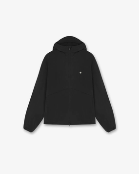 Stretch Enhanced Mobility Zones Travel Street Style 247 Hooded Training Jacket - Jet Black