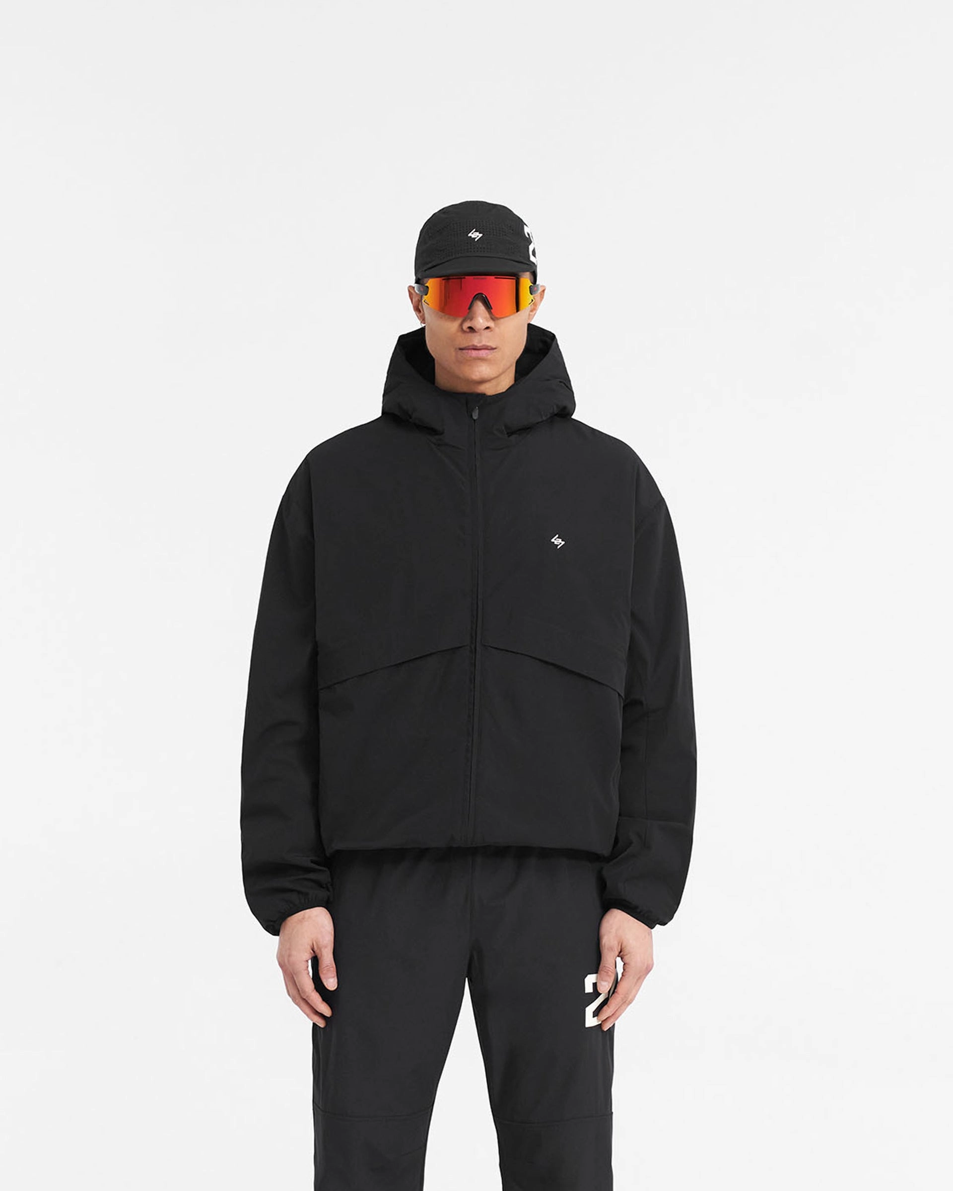 ScratchResistant Zippers 247 Hooded Training Jacket - Jet Black