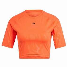 AntiStaticFinish adidas - Women's Power Cropped T-Shirt (IN6207)