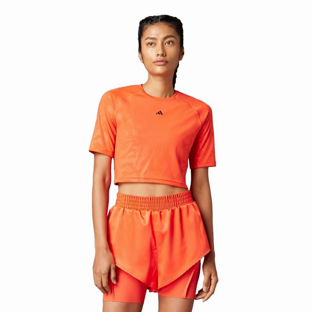 adidas - Women's Power Cropped T-Shirt (IN6207) Magnetic Closure System