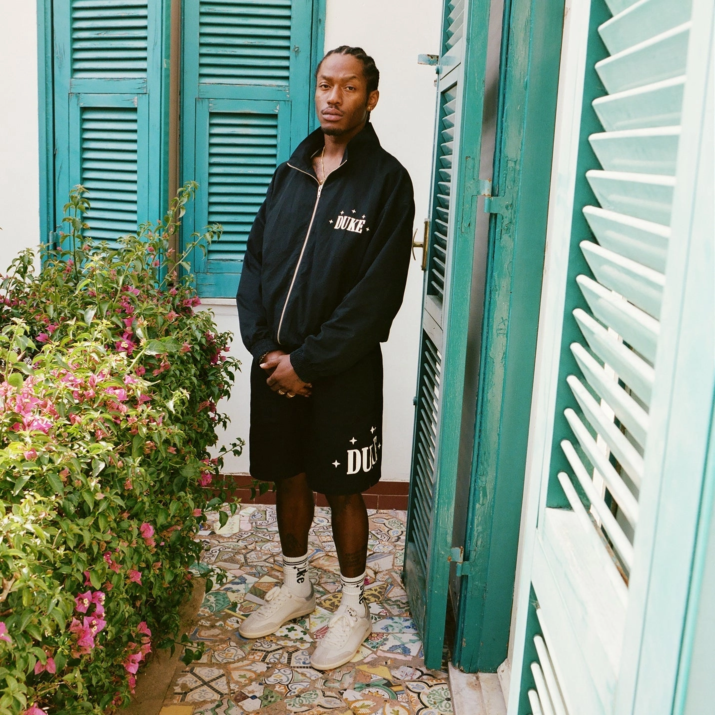 Duke Plus Black Track Jacket Vegan Fabric