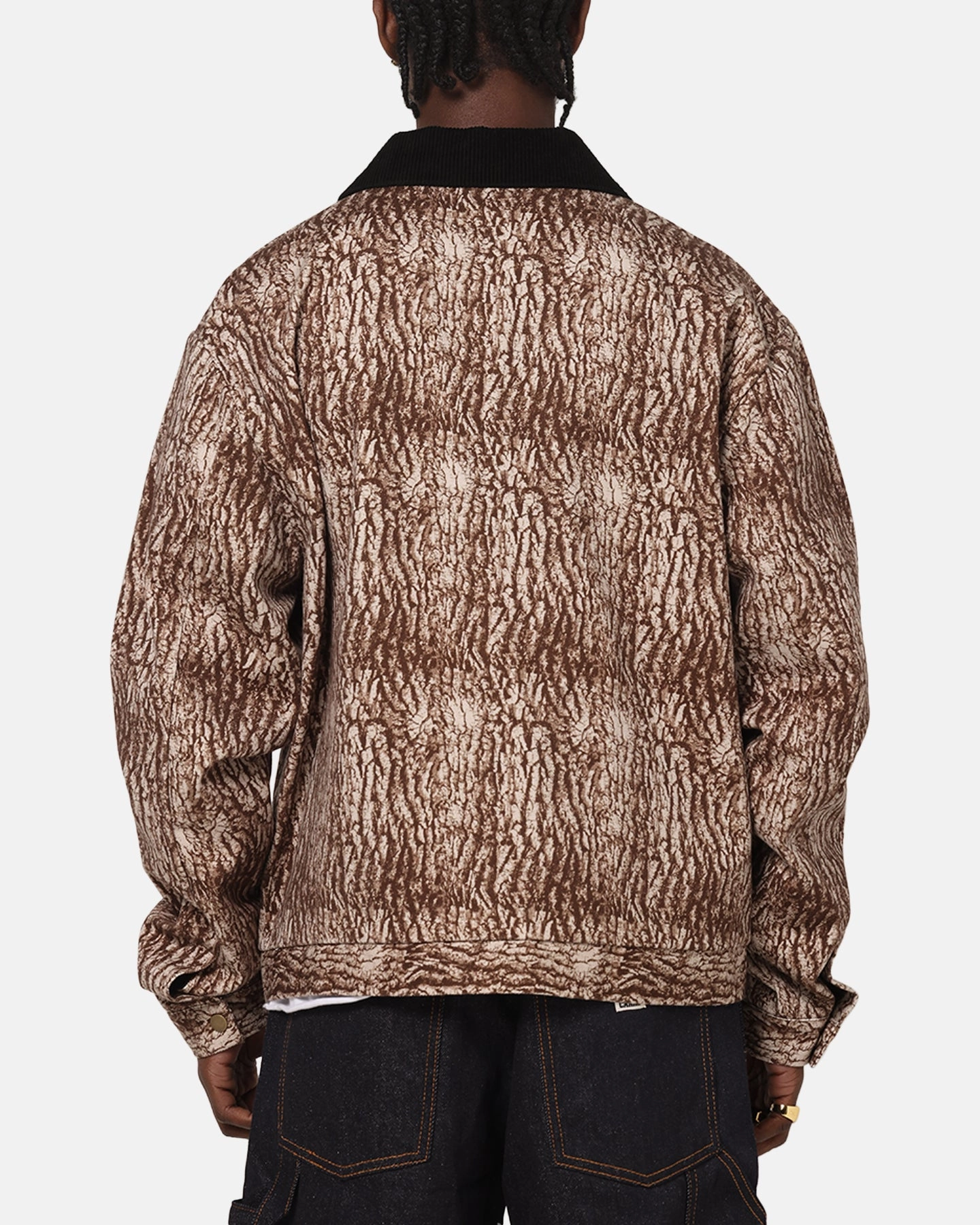 Clean Lines Fleece Lined Interior Compacted Insulation Carre Canvas Jacket Tree Bark