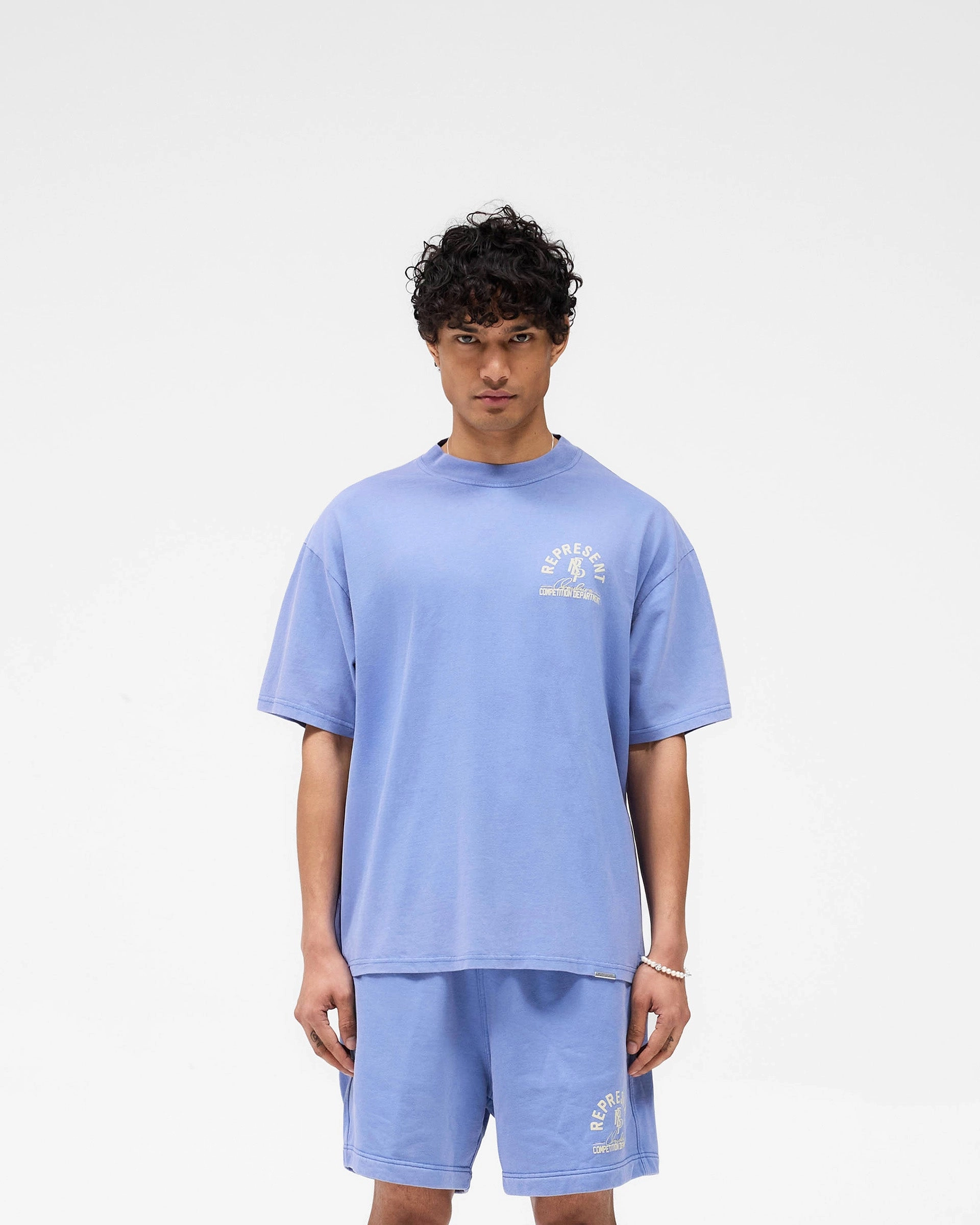 Competition Department T-Shirt - Bright Blue DoubleStitched Seams Everyday Top