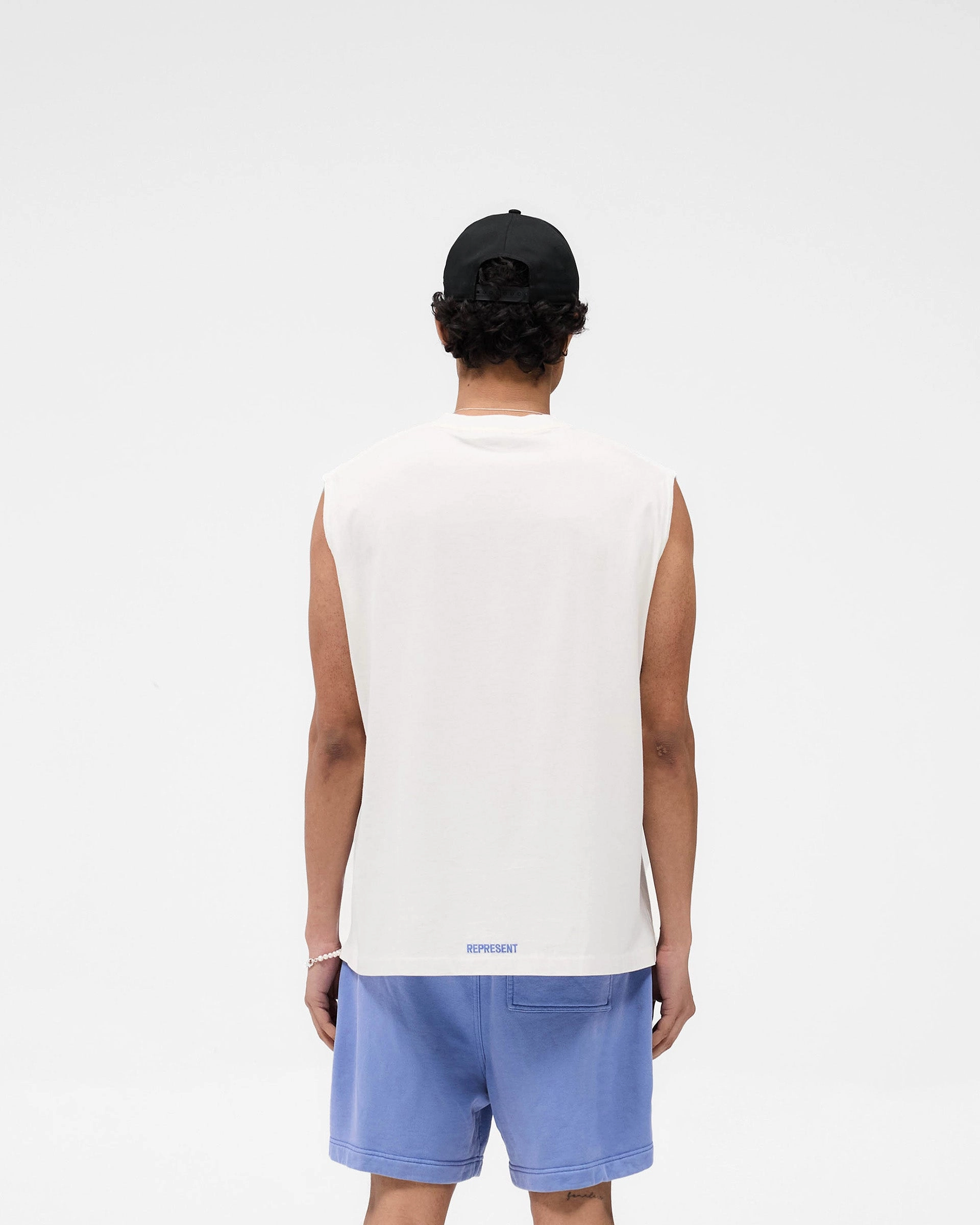 Casual Comfort Wear Layering Must-Have Competition Department Tank - Flat White
