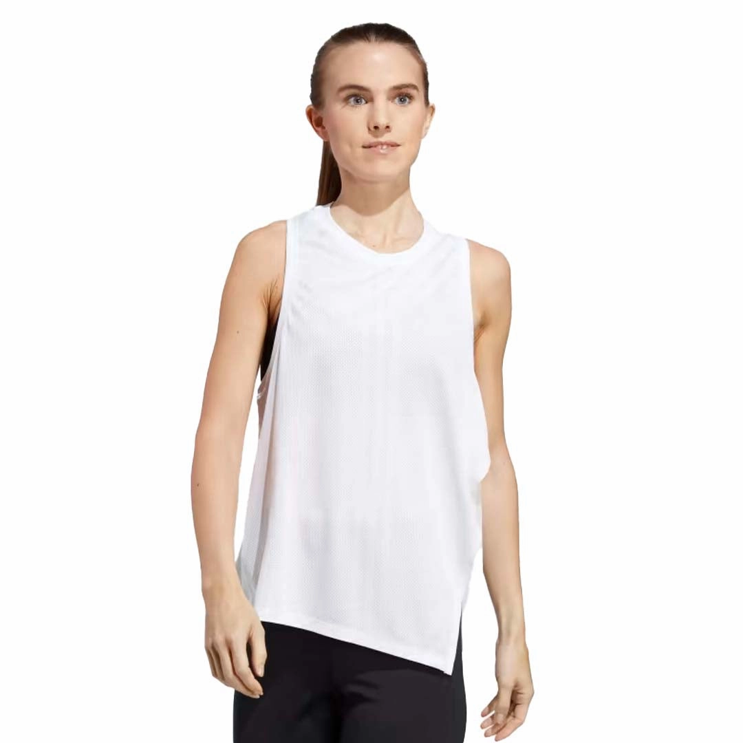 Fashion Use Frictionless Zipper Tracks adidas - Women's HIIT Aeroready Training Tank (HY5396)