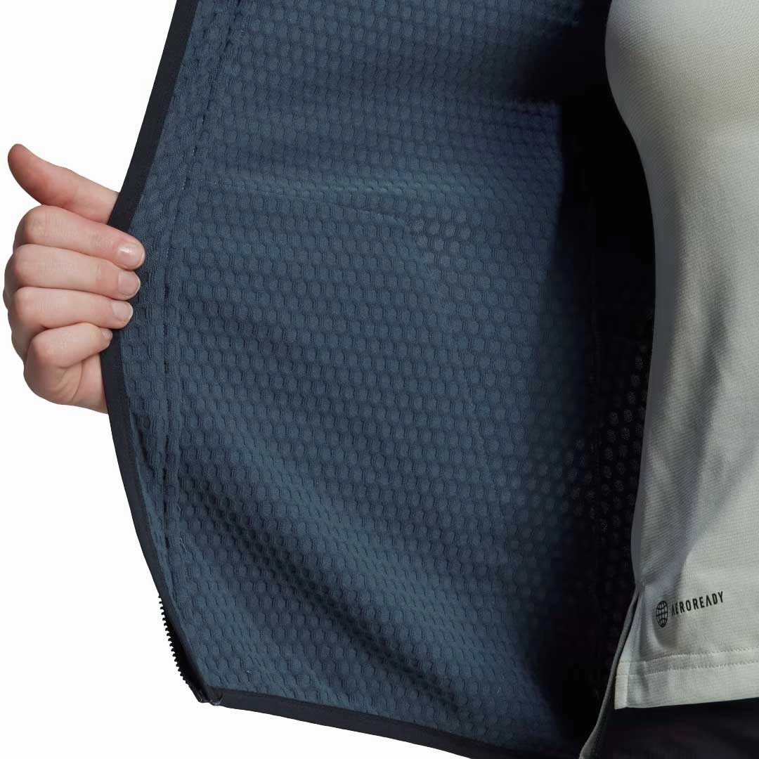 adidas - Women's Terrex Tech Flooce Light Hooded Hiking Hoodie (HH9289) Snow Day Waterproof Stitch Details