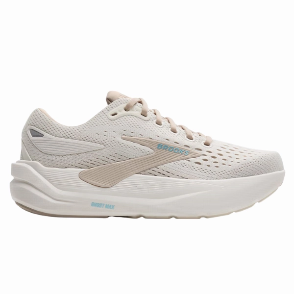 Light - weight laces Composite Plate Brooks Women's Ghost Max 3 Wide Coconut/Chateau