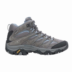 Merrell Women's Moab 3 Mid Granite Waterproof Easy to Wear Protective Footwear