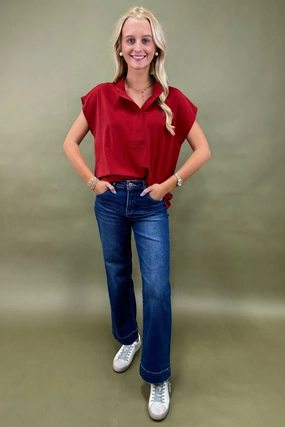 FadeResistant Coating Confidence In Color Snap-Front Top *More Colors*