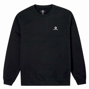 Converse - Unisex Embroidered Star Chevron Crew Sweatshirt (10024510 A01) FlexibleCuffSystem Elastic Binding