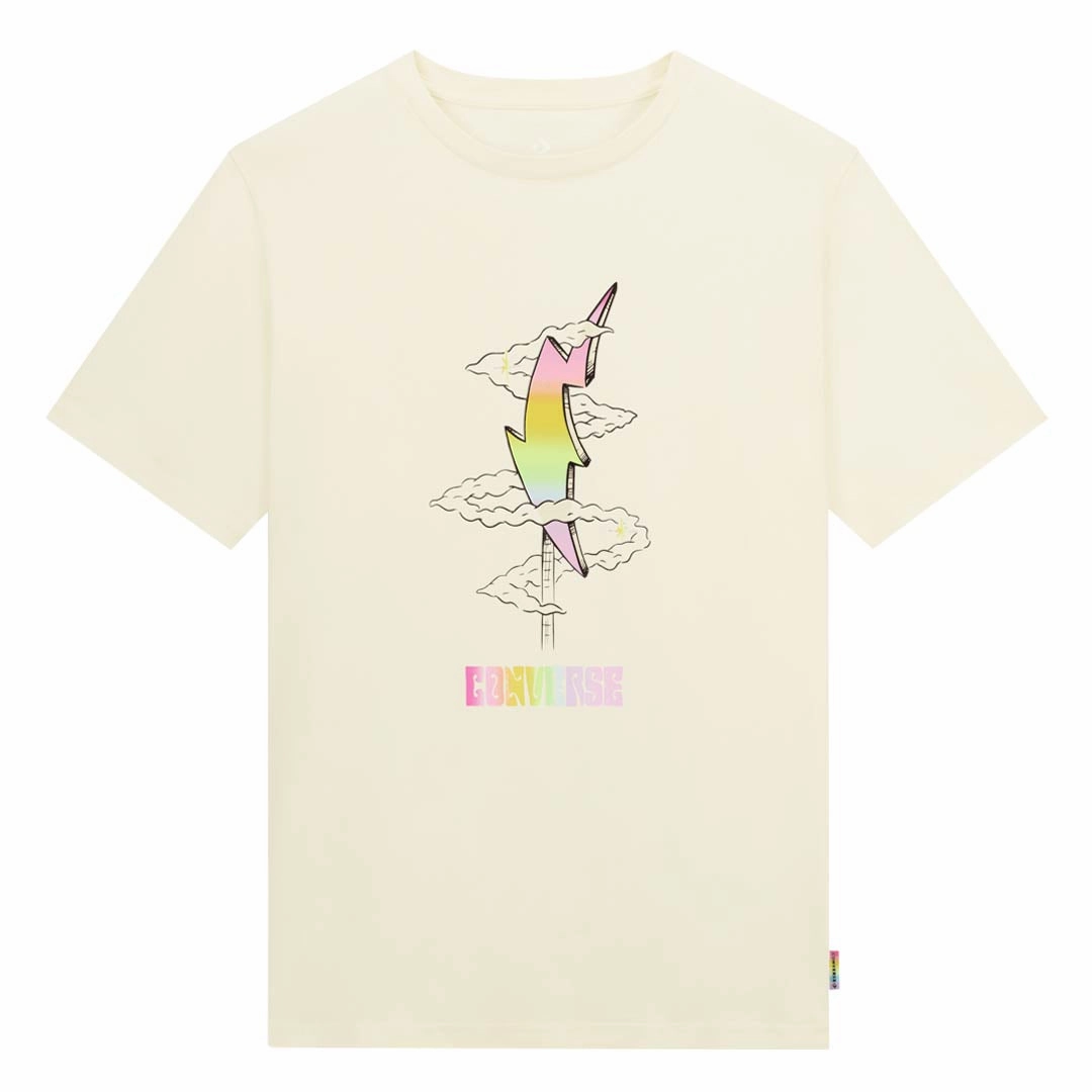 Converse - Unisex Proud To Be Pride T-Shirt (10027208 A01) Flexible Fleece Lining