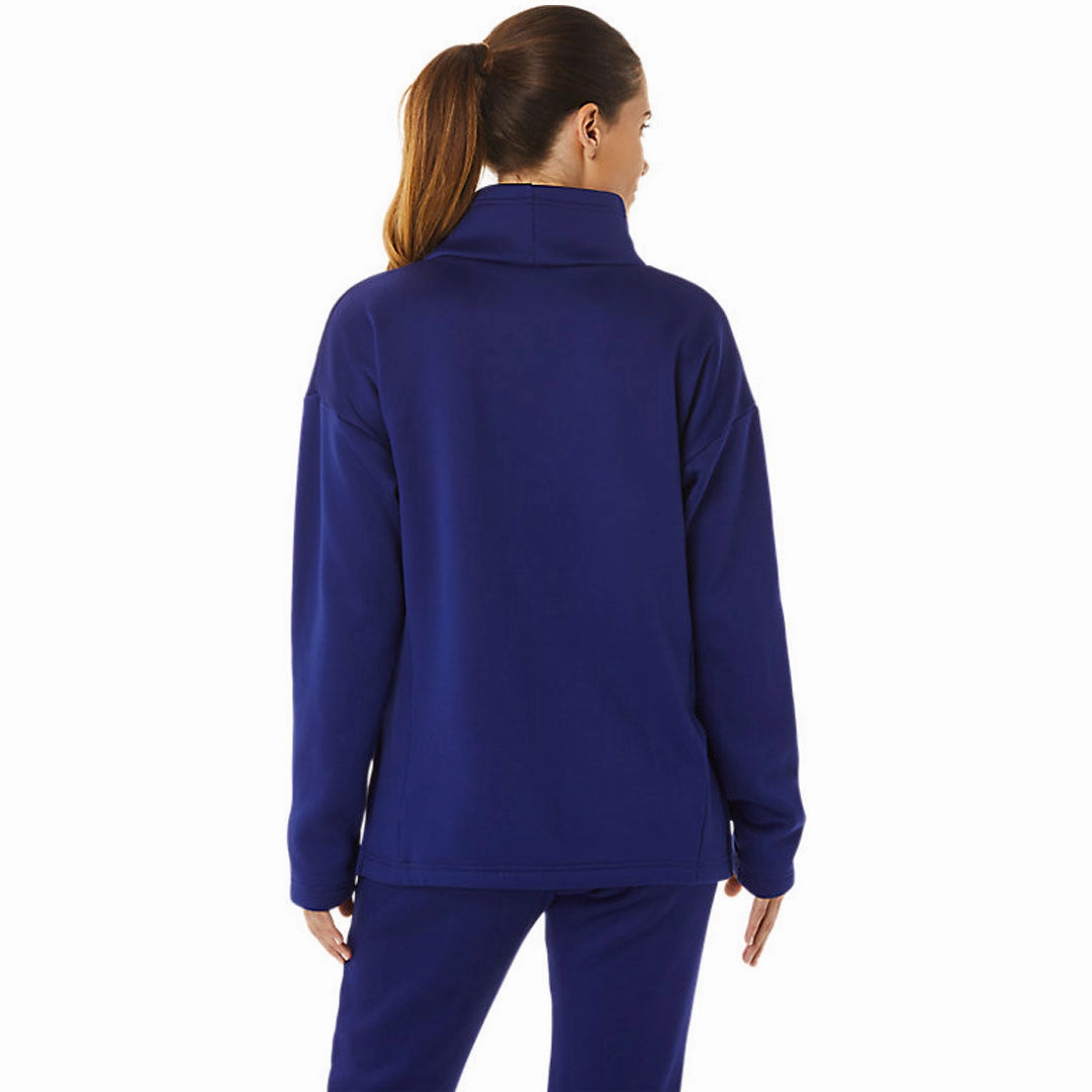Asics - Women's Brushed Knit Pullover Sweatshirt (2032C427 400) Polished Look
