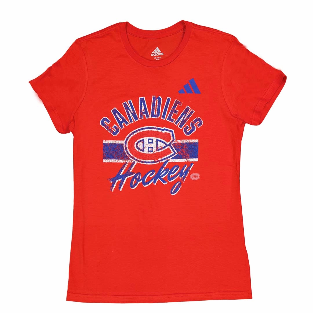 NoiseFreeMaterial Heavyweight Fabric adidas - Women's Montreal Canadiens Blend T-Shirt (IB5640)