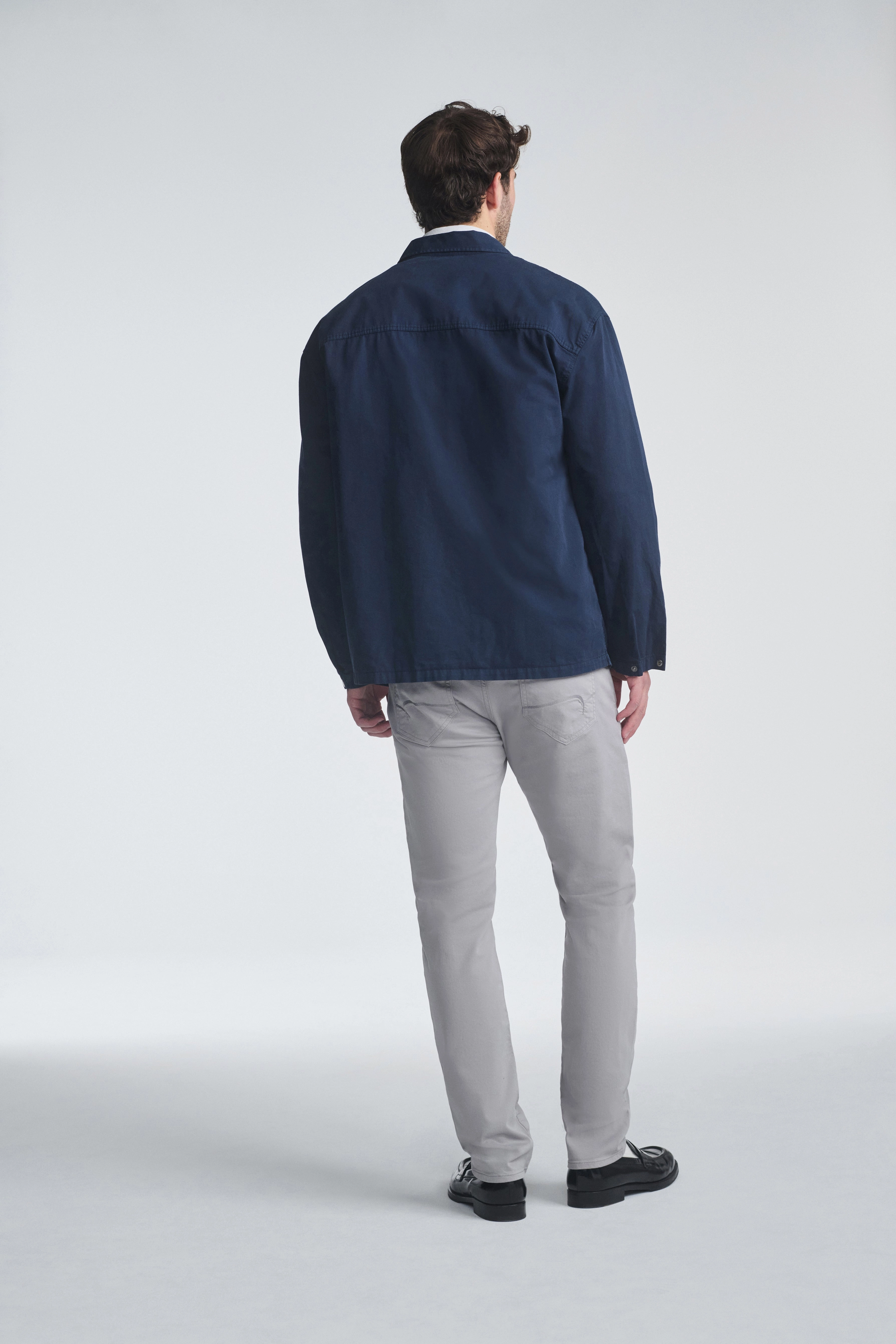 JAKE SLIM LEG IN IRON TWILL SoftLining