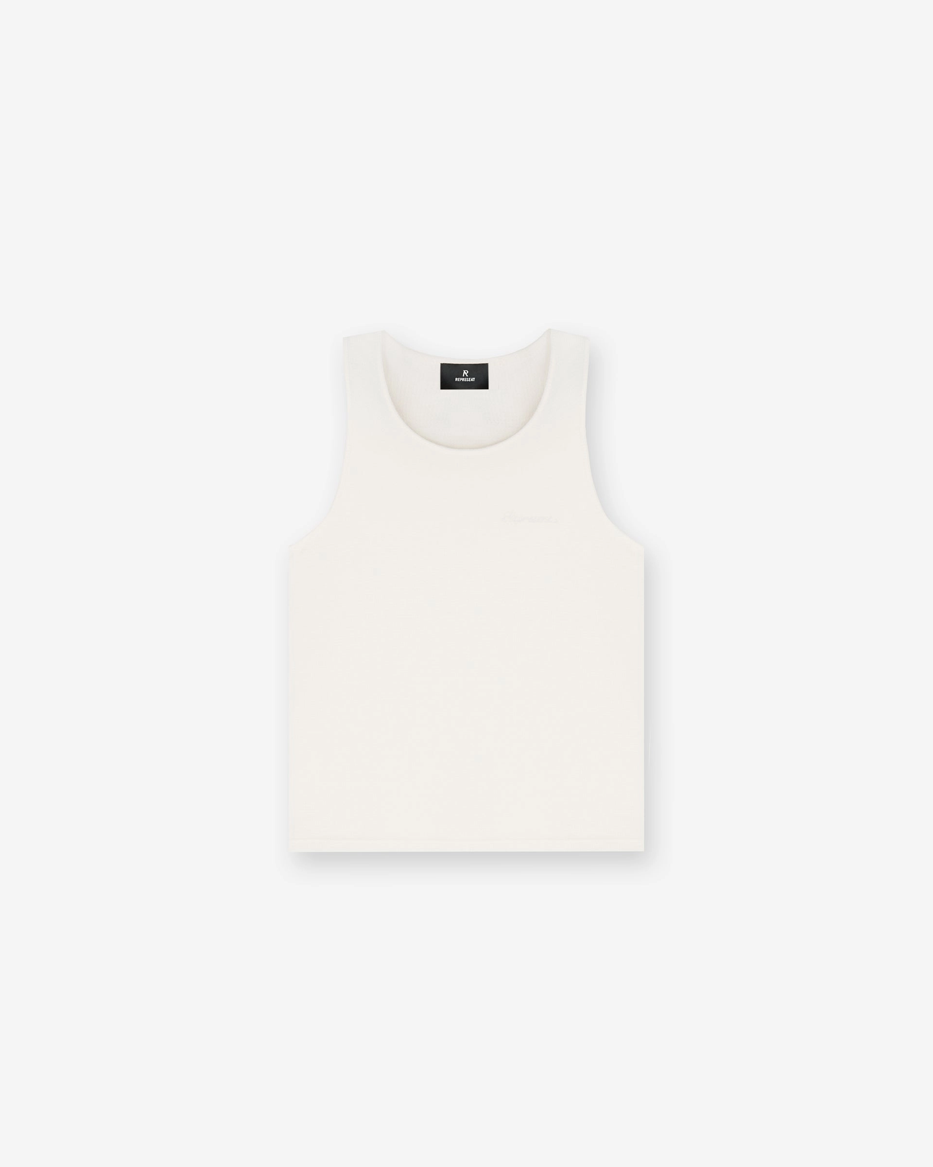 EcoFriendly Dye Waffle Vest - Antique White