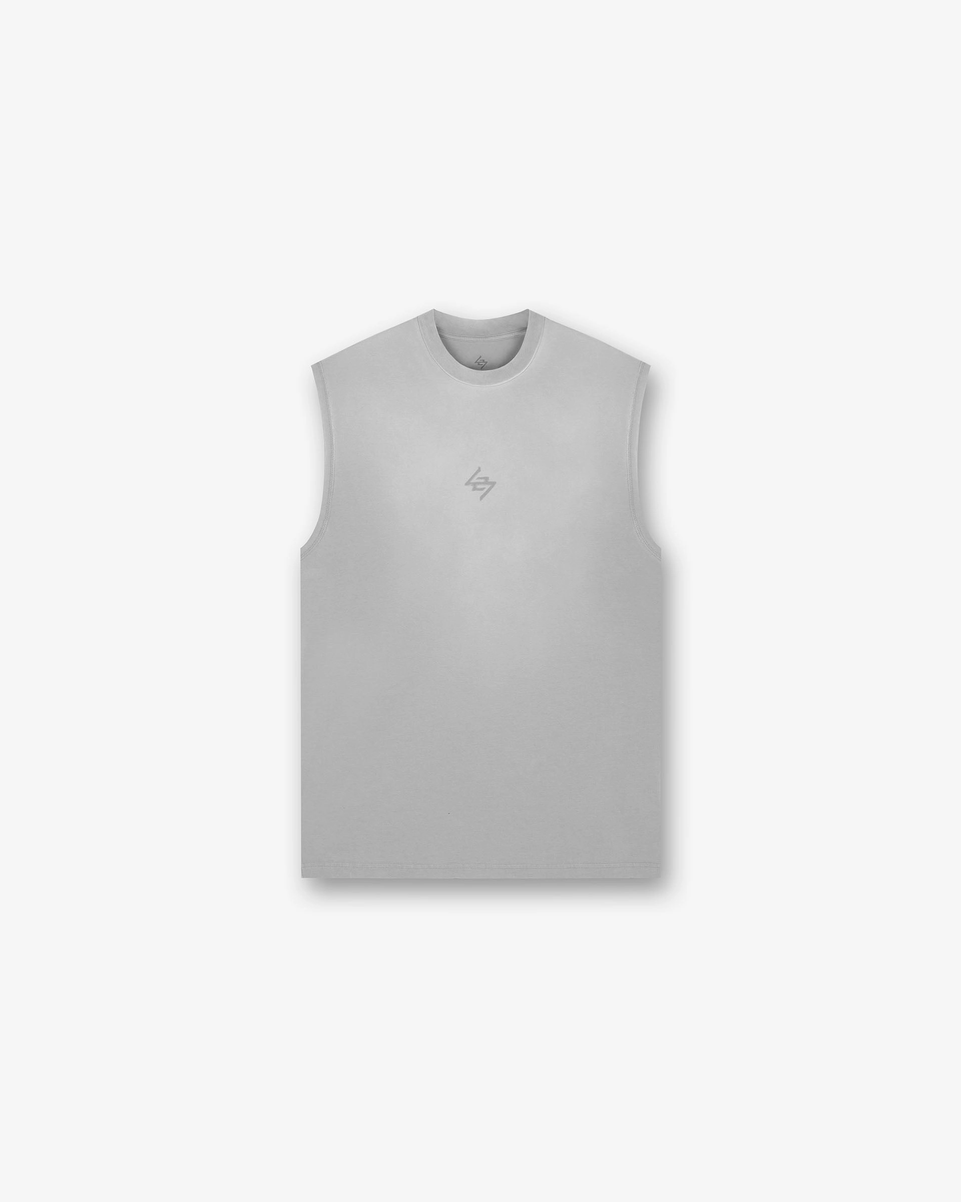 Ribbed collar 247 Motion Oversized Tank - Titanium