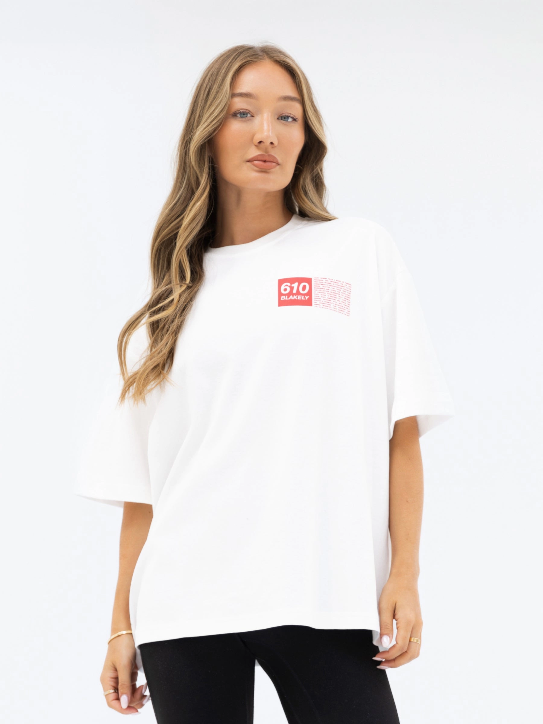 Tribeca 610 Ultra Oversized T-Shirt - Bright White Holiday Wear Heathered Fabric