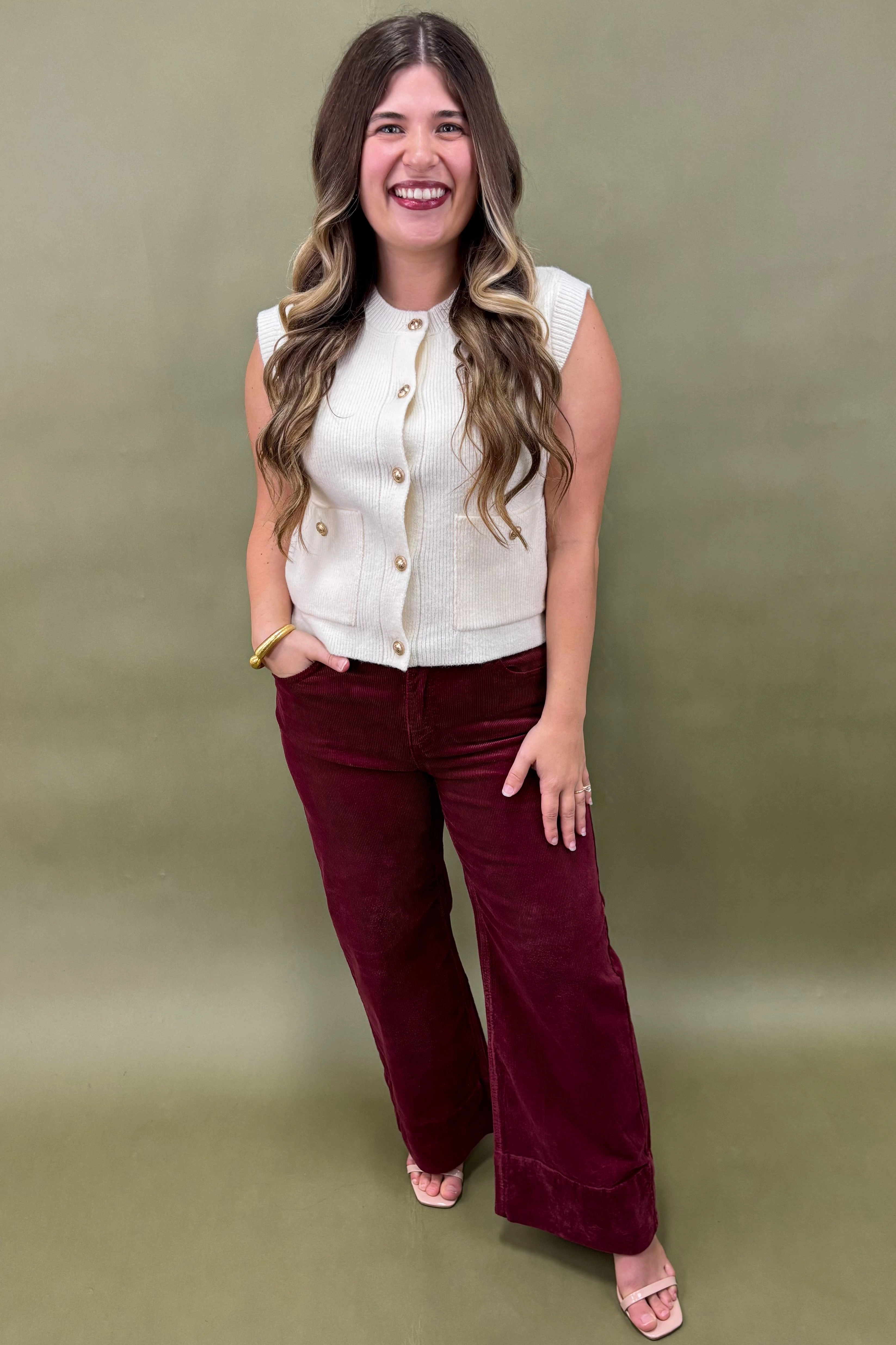 V-neck Blouse Cozy Sophistication Sweater Top *More Colors*