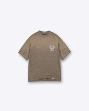 Non Irritating Seams Crest T-Shirt - Dark Taupe