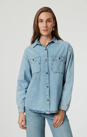 SUSAN DENIM SHIRT IN LIGHT USED DENIM Daywear Option