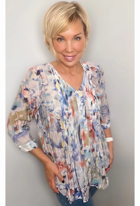 Durable Reinforced Elbows Denim Friendly Relaxed Fit Top by Ethyl