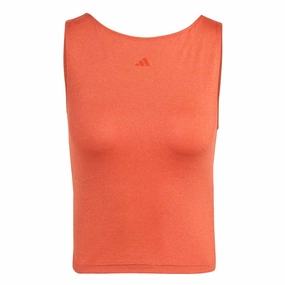 adidas - Women's Yoga Studio Crop Tank Top (HR5065) Ventilation Panels