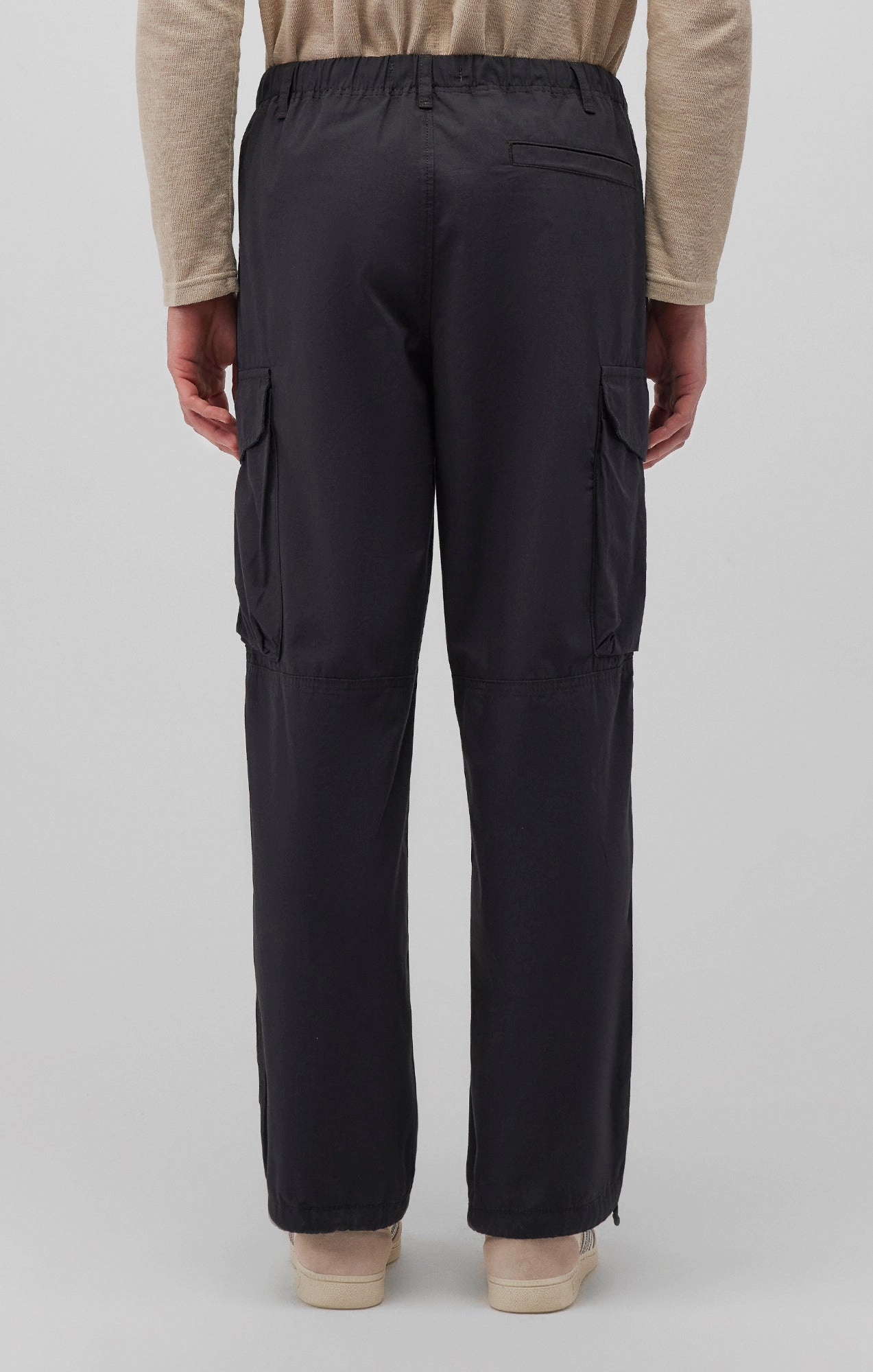 Cozy Stretch Fit Essential Layer DOUBLE POCKET CARGO PANTS IN PHANTOM