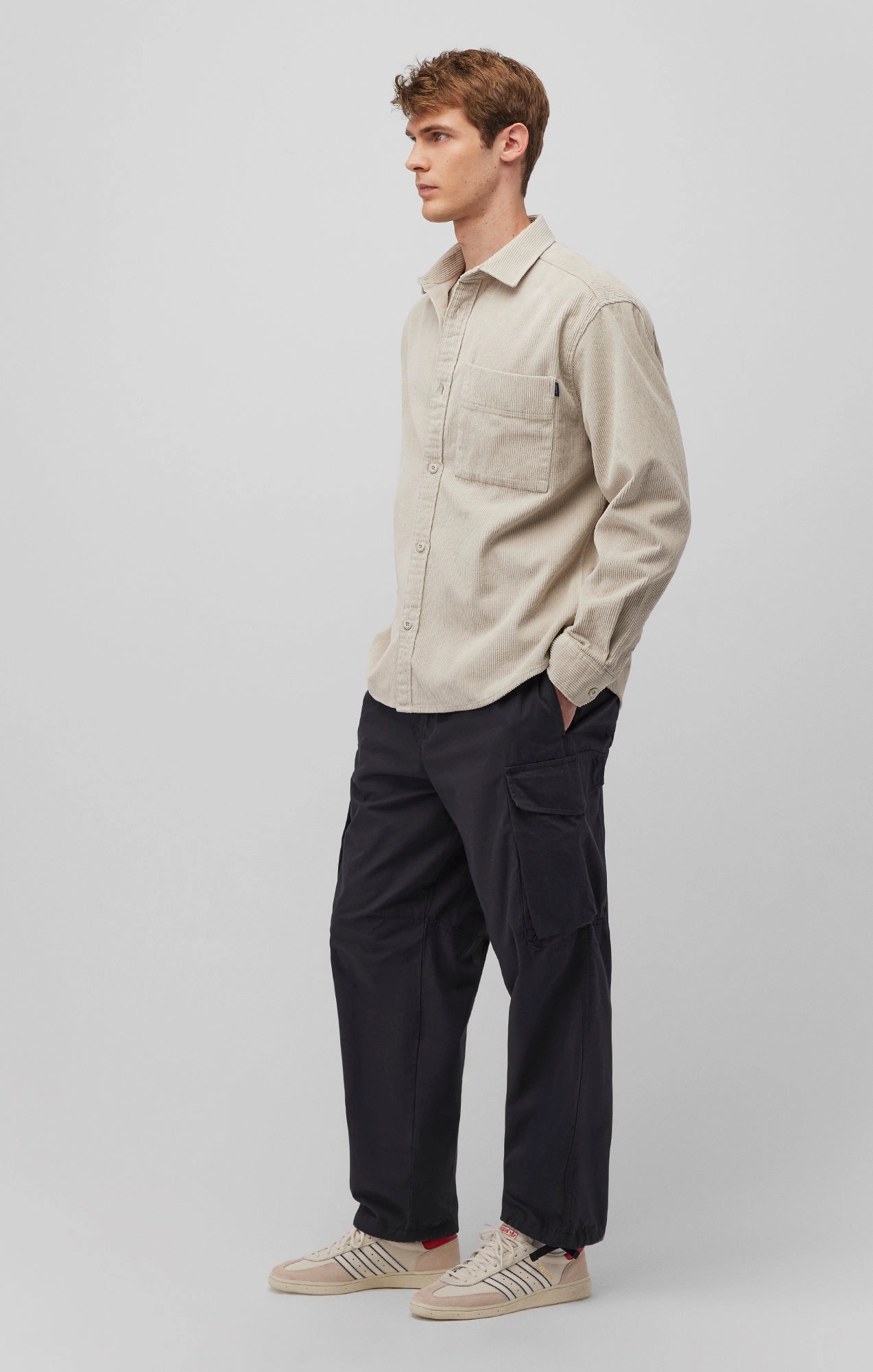 Hygienic Coating AntibacterialCoating DOUBLE POCKET CARGO PANTS IN PHANTOM