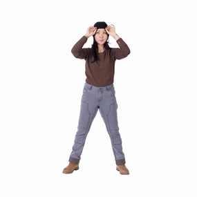 Smart Casual Spring Mood Formal Stylish Vibrant Dovetail Women's Britt Utility Hotswap Thermal Denim Pant - Grey