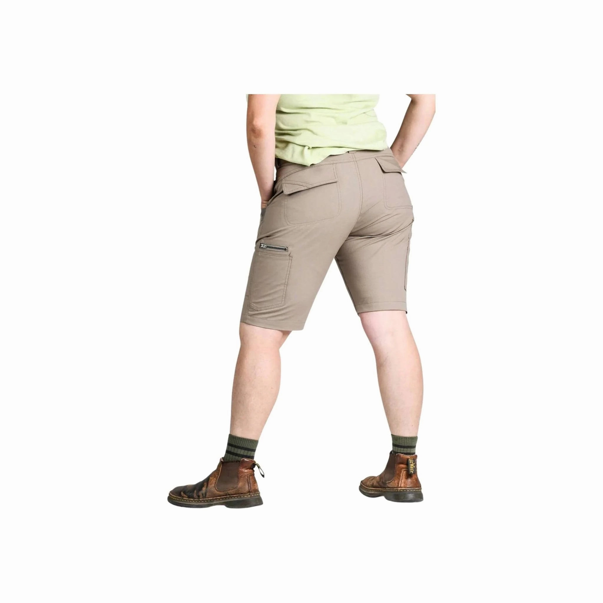 Eco - friendly Chafe Resistant Edges Dovetail Women's Day Construct Short - Flax