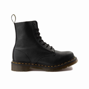 Step Control Sleek Shape Dr. Martens Women's 1460 Pascal Black Virginia Leather