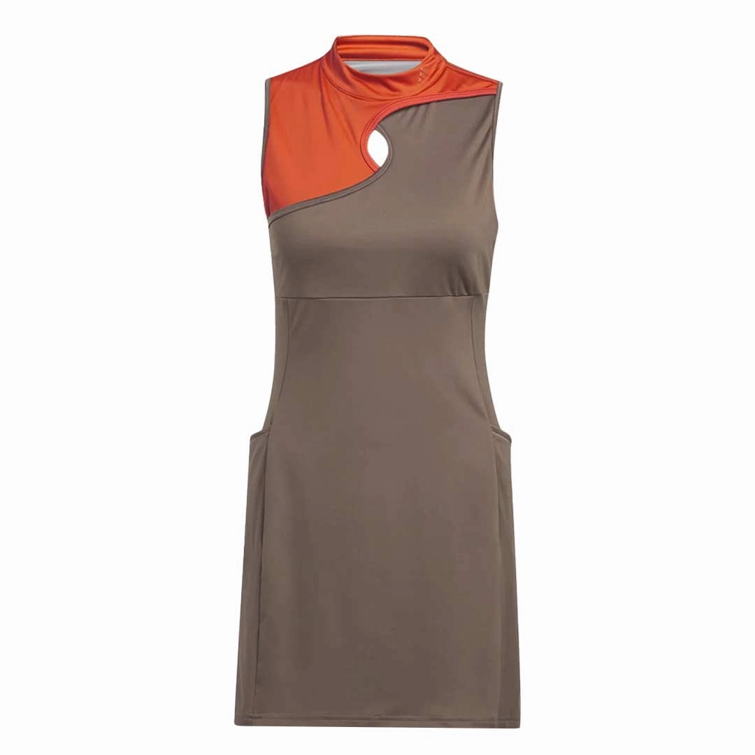 adidas - Women's Ultimate365 Tour Colorblocked Dress (HS8956) Adjustable Cuff System Quick Access Pockets