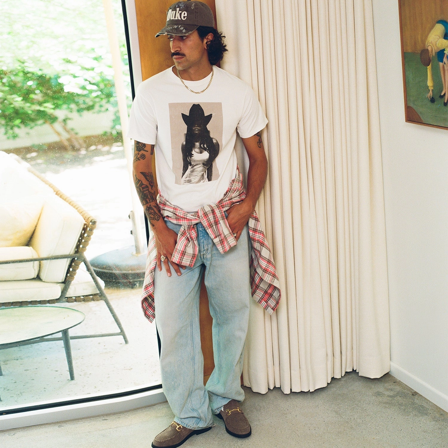 Slim fit clothing Duke Cowgirl Vintage White T-Shirt