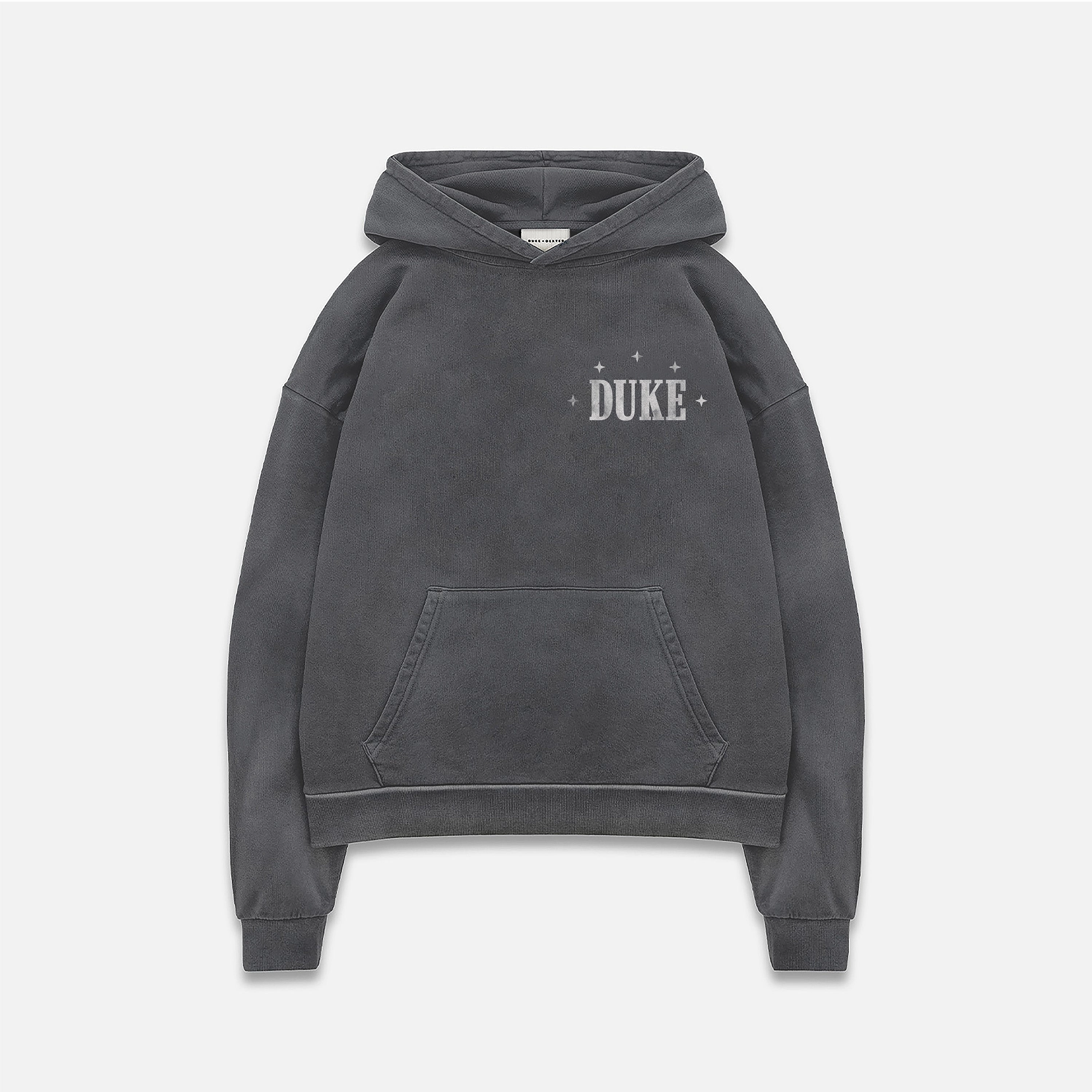Non Fade Technology Duke Plus Washed Black Hoodie